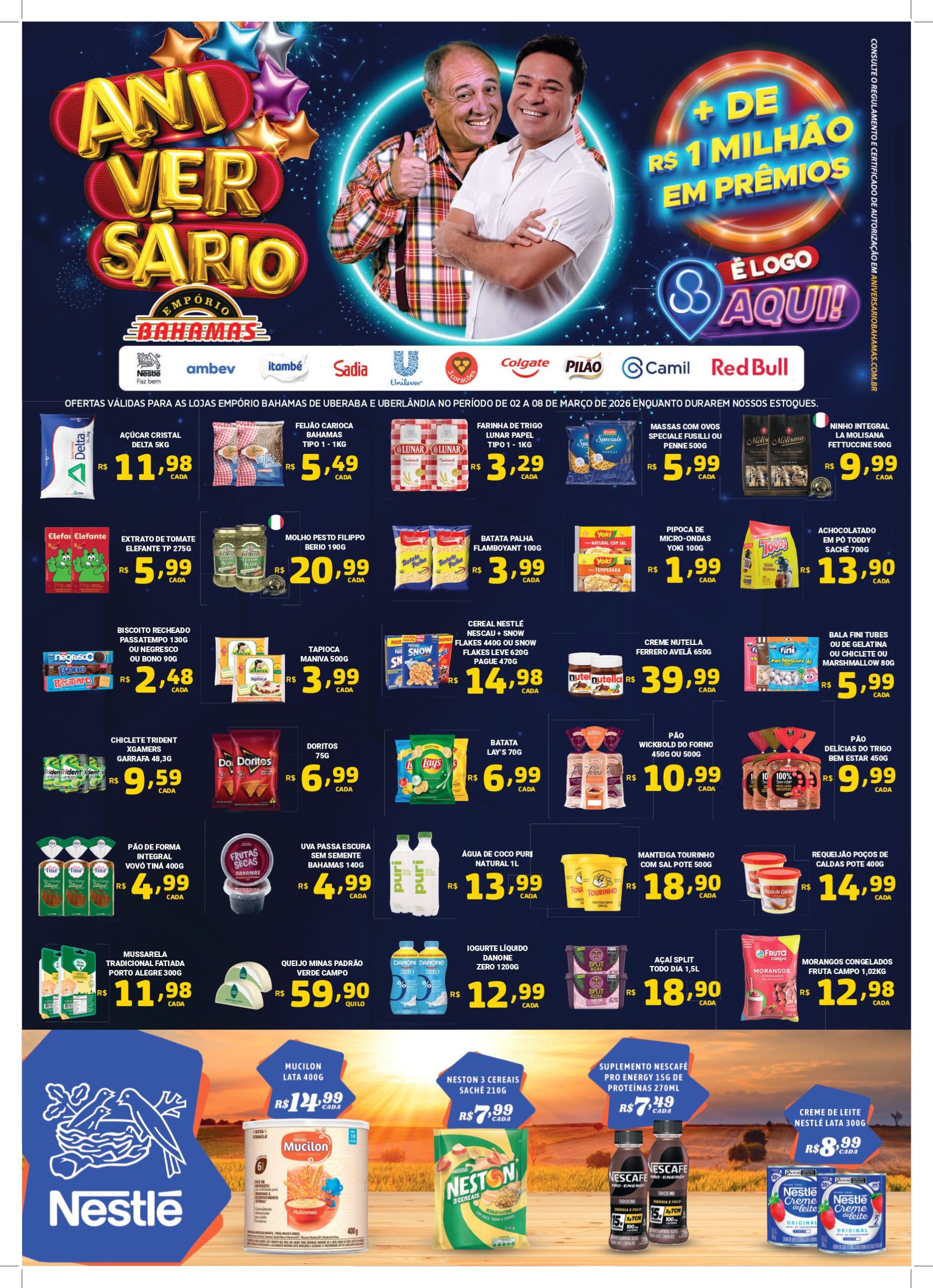 ENCARTE SEMANAL DE ANIVERSARIO BAHAMAS TRIANGULO MINEIRO – 02 A 08-03-2026.indd