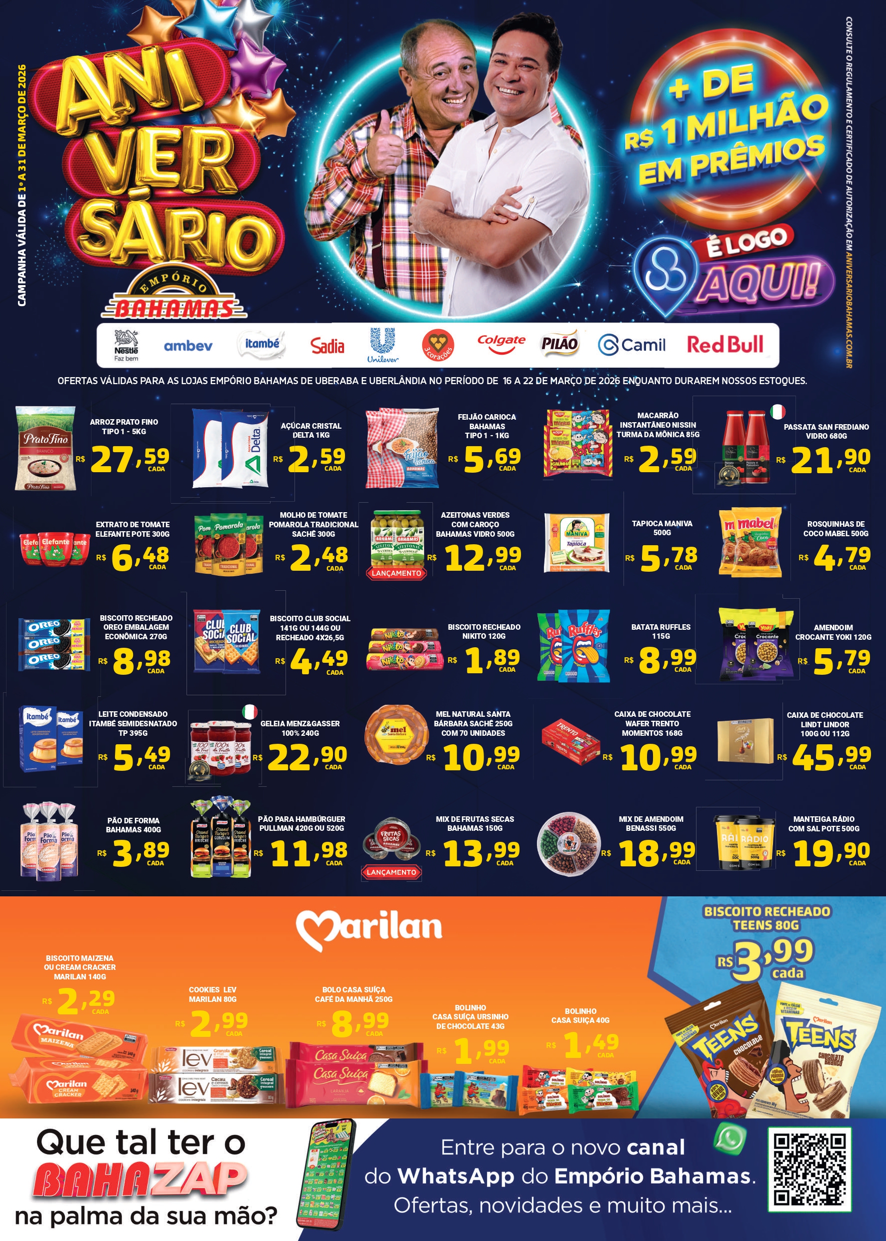 Semanal aniversário EMPÓRIO TM 16 A 22/03