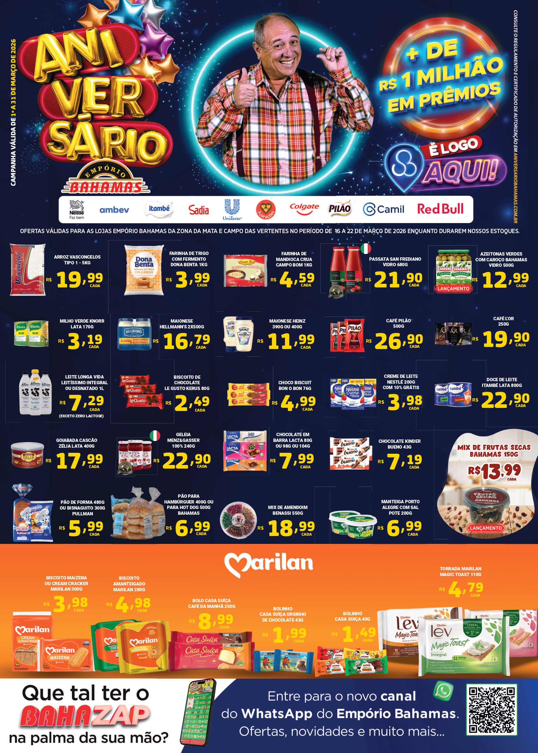 SEMANAL ANIVERSÁRIO EMPÓRIO ZM 16 A 22/03