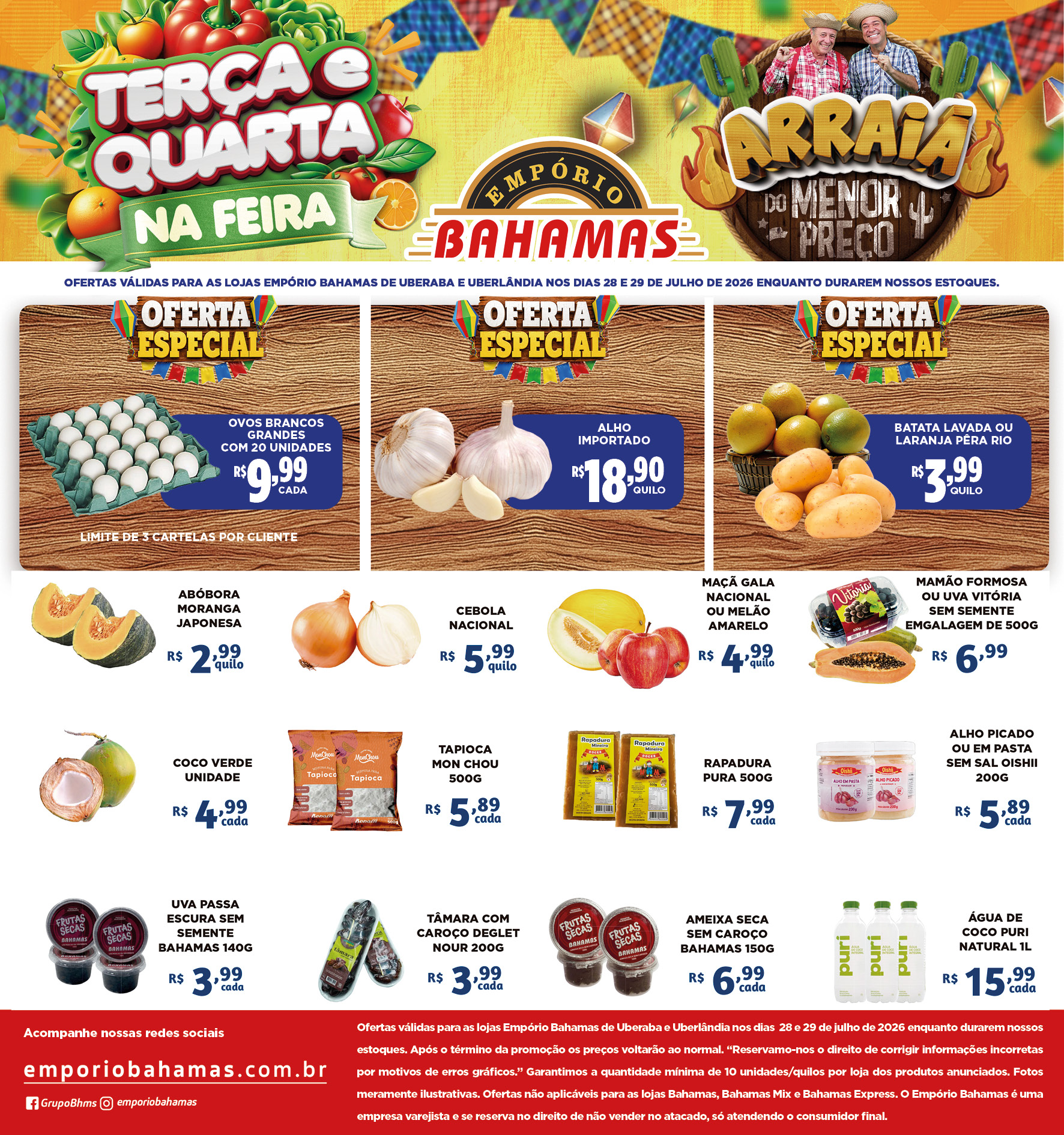 TERÇA E QUARTA NA FEIRA TM 28 E 29 DE JULHO.indd