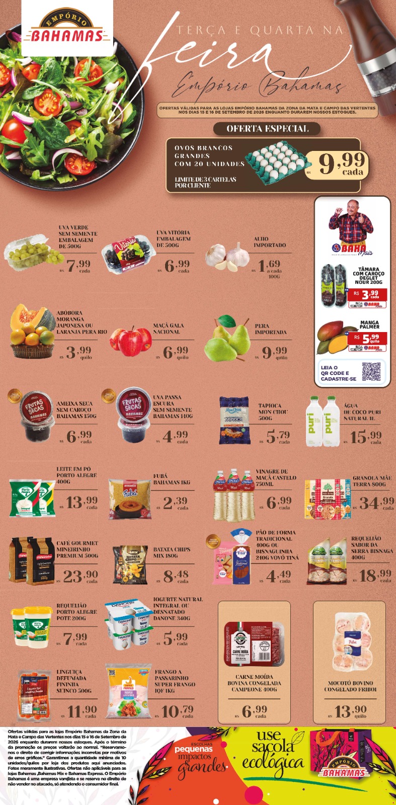 TERÇA E QUARTA NA FEIRA EMPÓRIO ZM 15 E 16/09